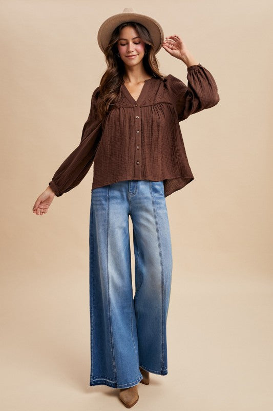 Two Tone Denim Pants