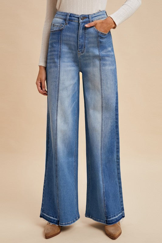 Two Tone Denim Pants