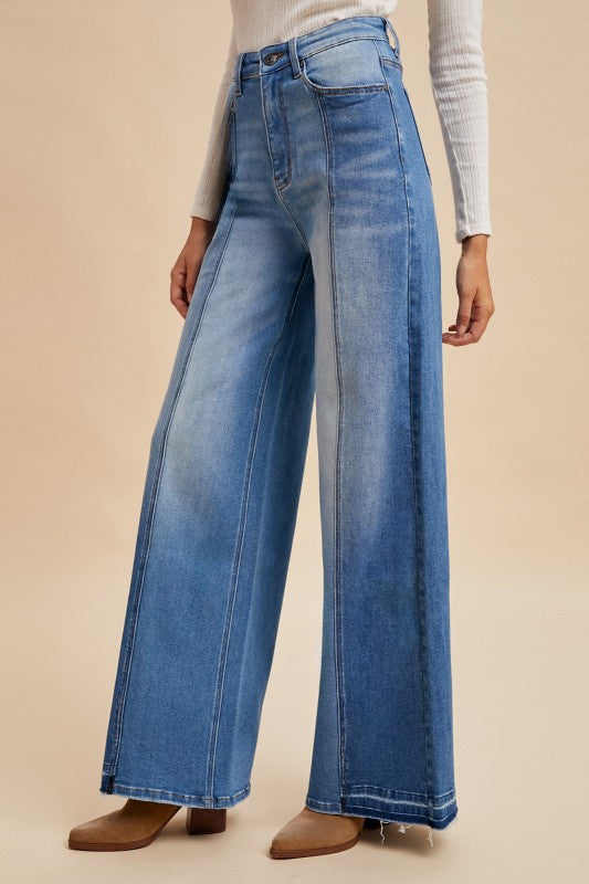 Two Tone Denim Pants