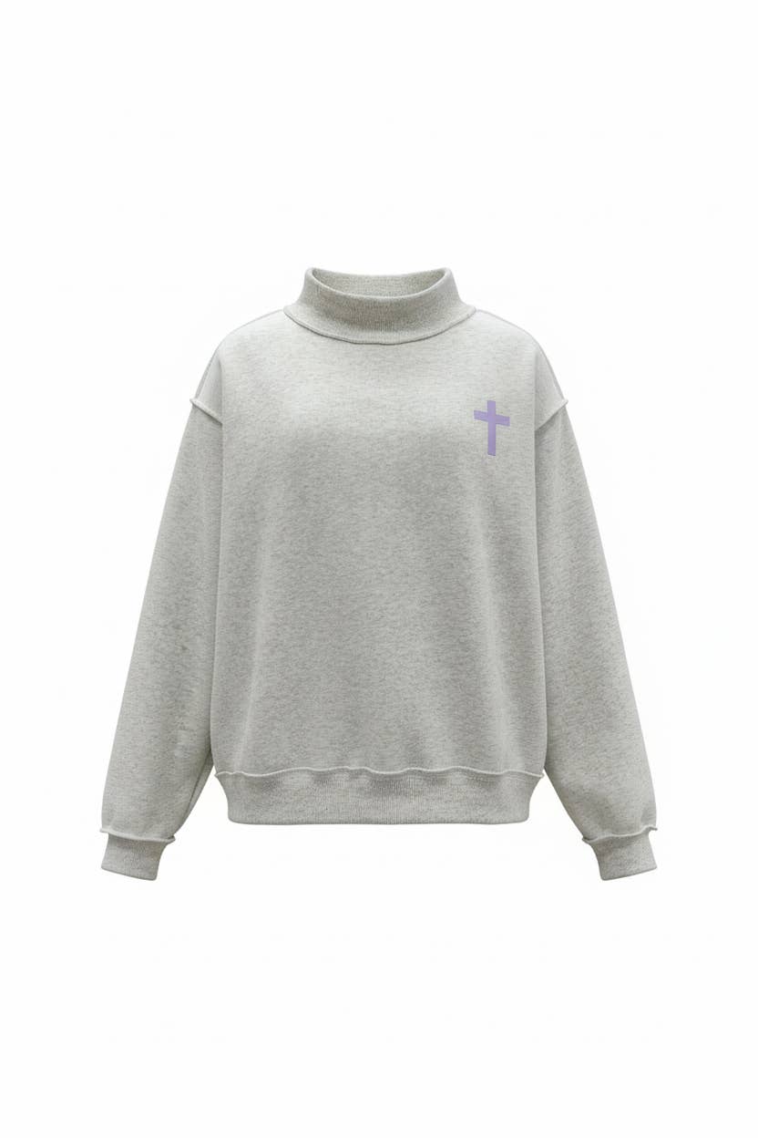 CROSS &JESUS SAVES' Reversible Sweatshirt