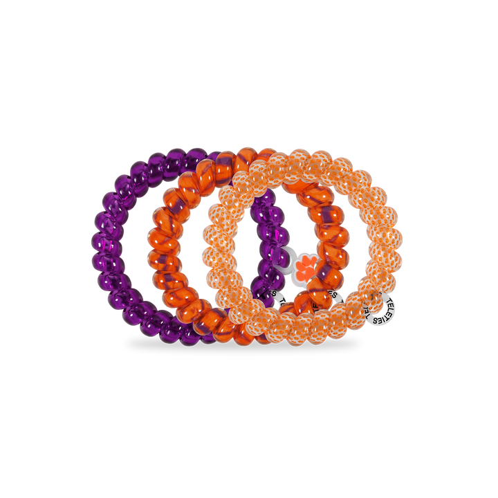 Spiral Hair Coils | Large | Go Tigers! Hair Ties