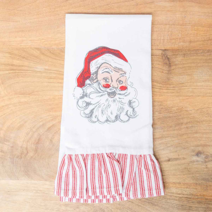 Christmas Ruffle Hand Towel