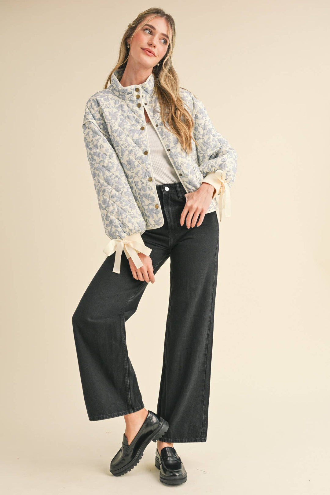 FLORAL QUILTED JACKET
