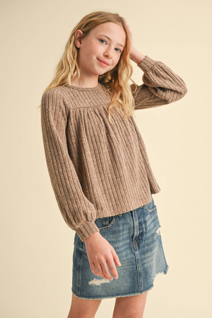 GIRLS BABYDOLL SWEATSHIRT
