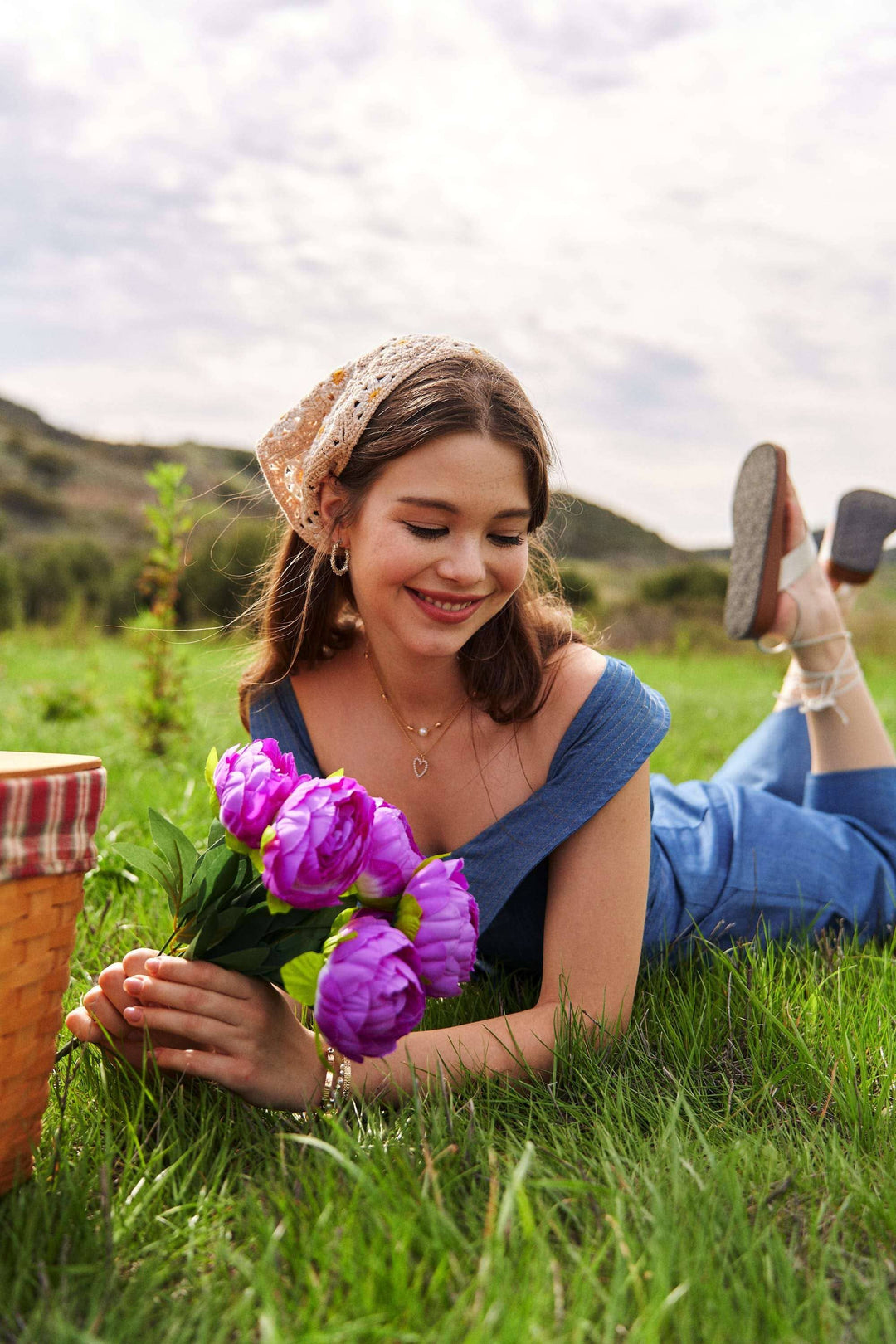 Denim Chambray Jumpsuit