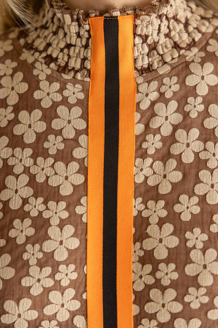 Floral Top w/ Stripe