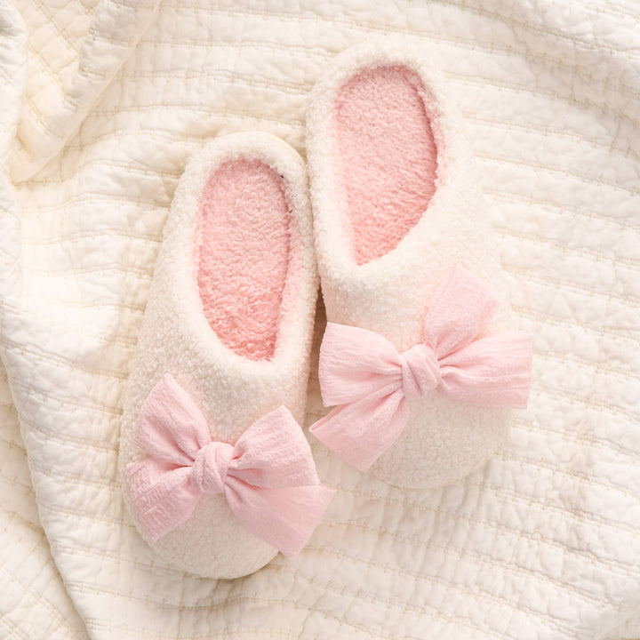 Fuzzy Slippers-Betty Bow