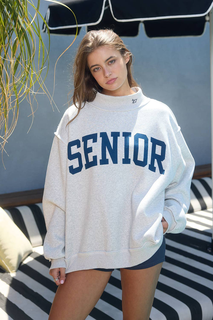 SENIOR' Reversible Mock-Neck Sweatshirt