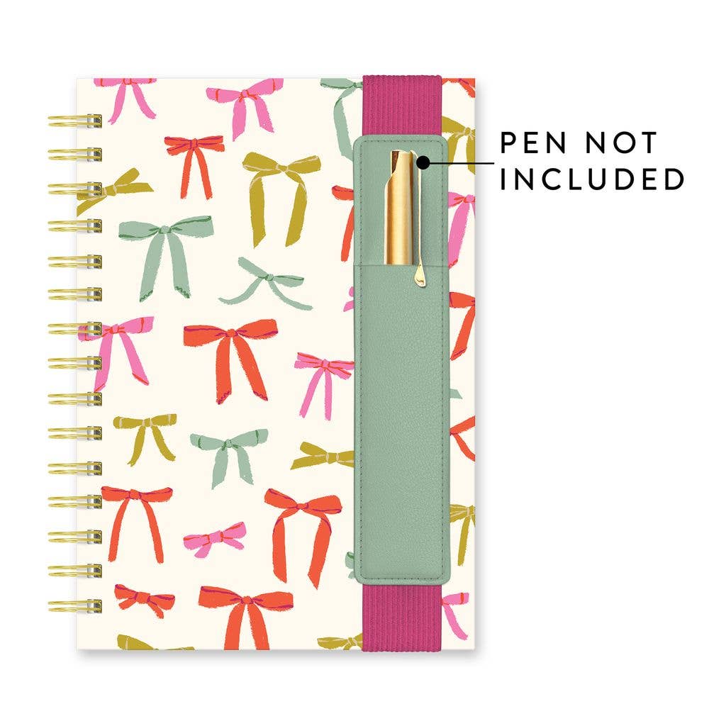 Put a Bow on It  Notebook with Pen Pocket