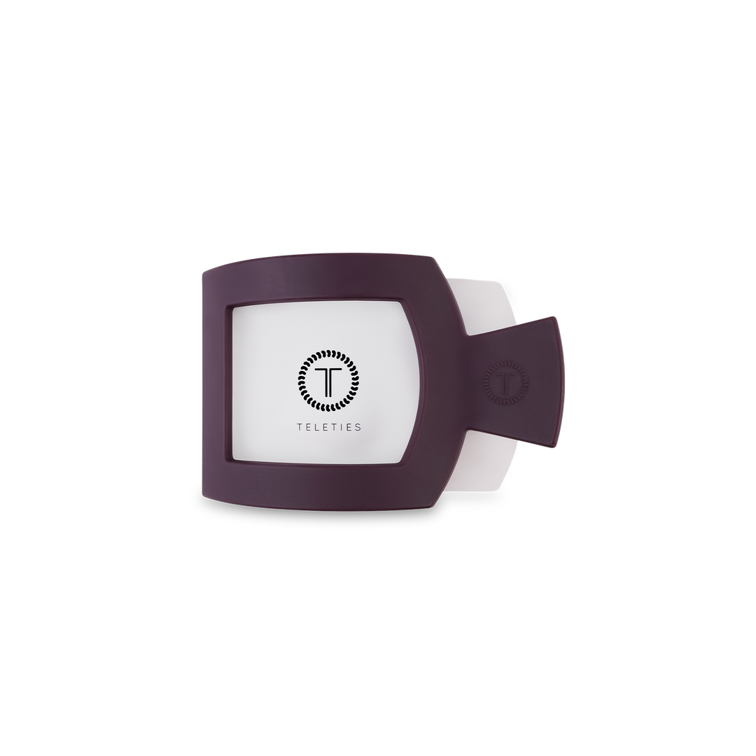 Square Flat Hair Clip | Small | Burgundy Bliss