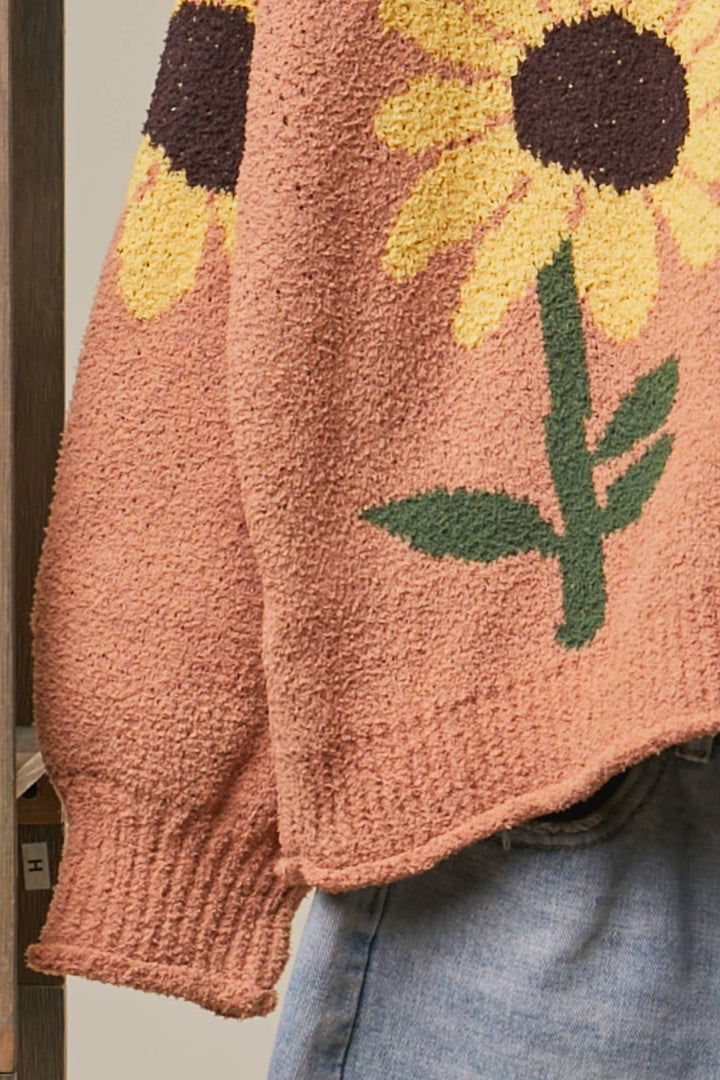 Sunlit Bloom Patch Sweater