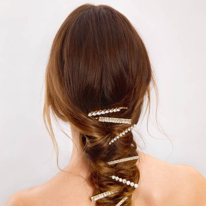 Rhinestone Bobby Pins 4pc Set