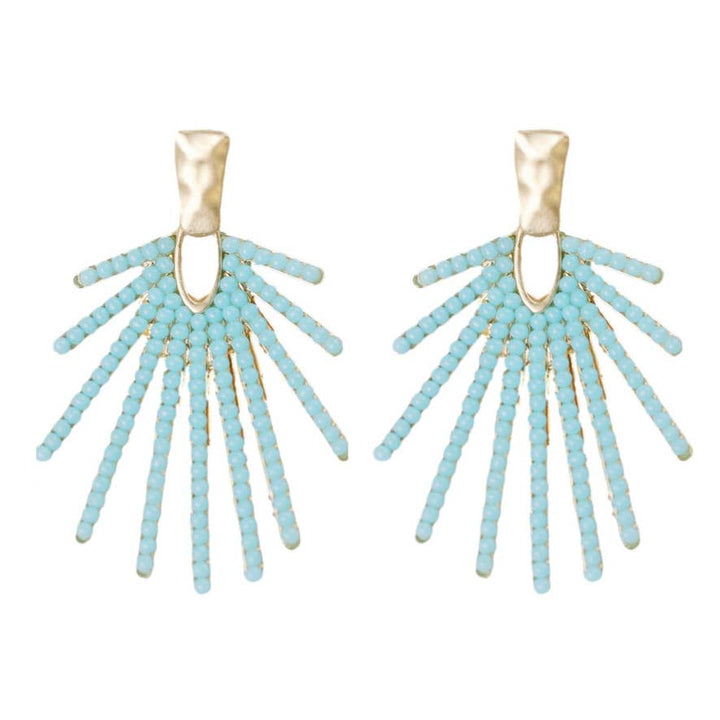 Turquoise Sunburst Earrings