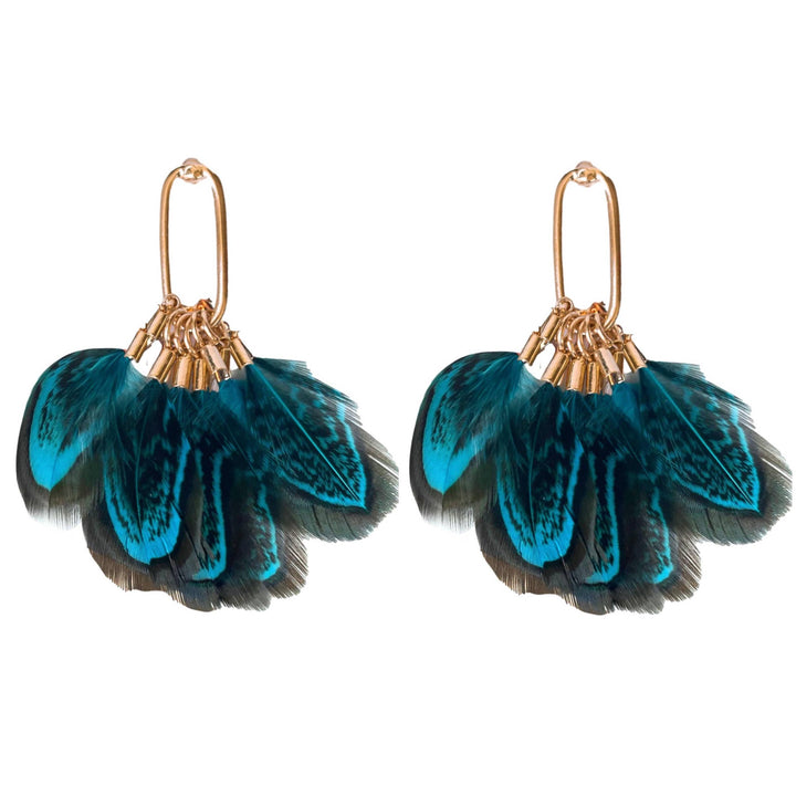Peacock Feather Earrings