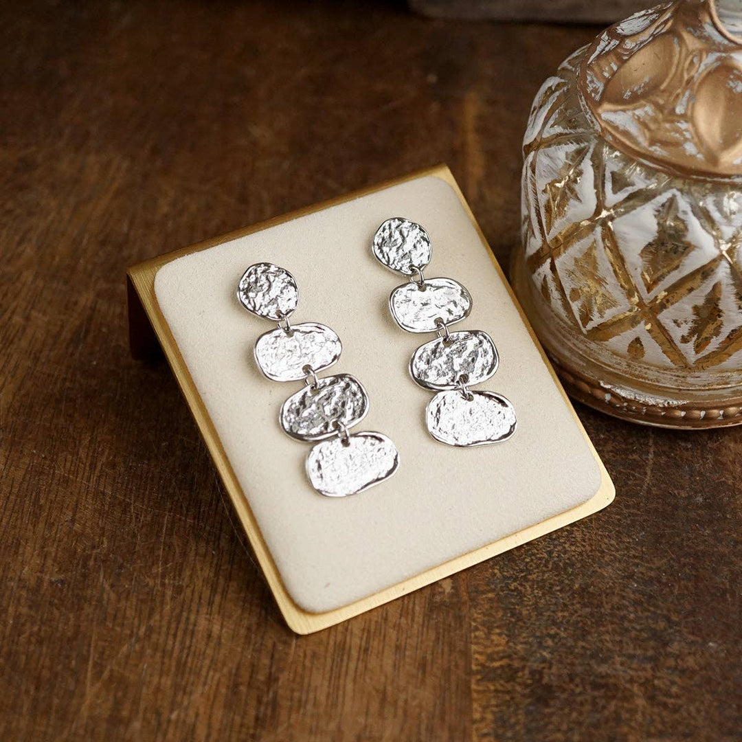 Elliptic Trio Drop Earrings