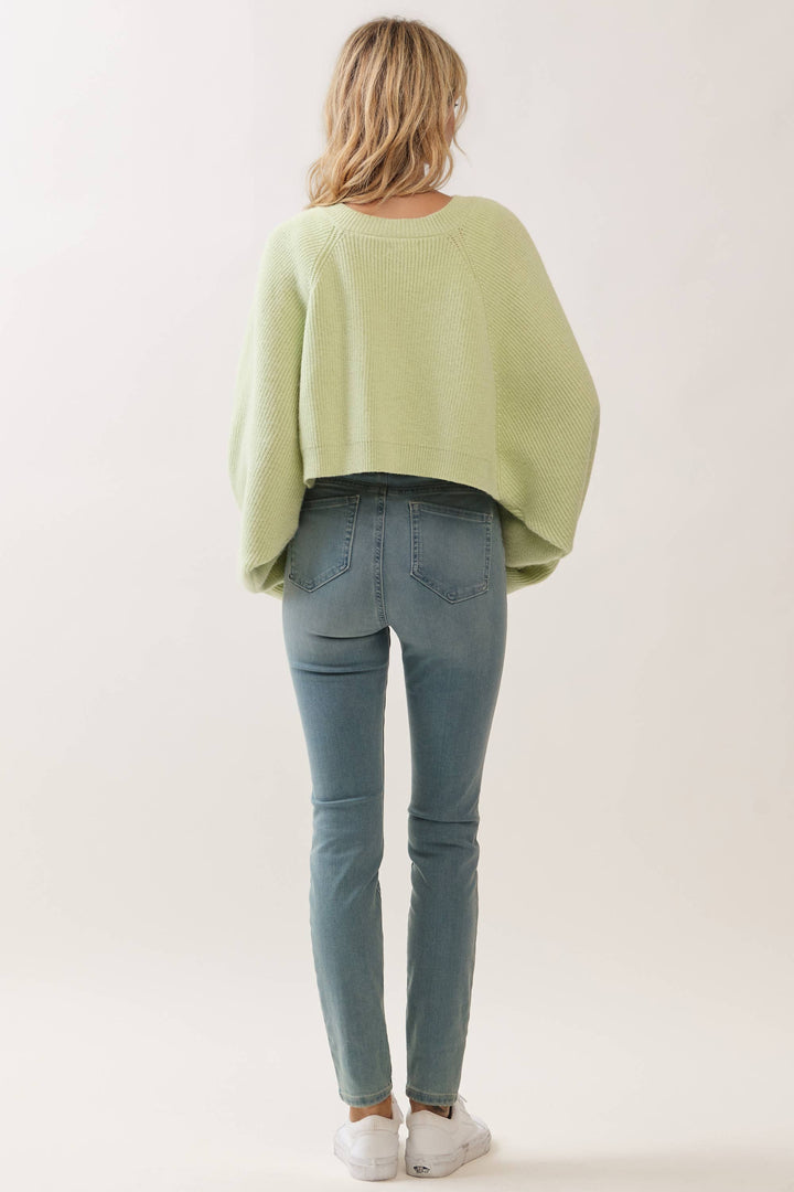 Mint Open Front Cardigan