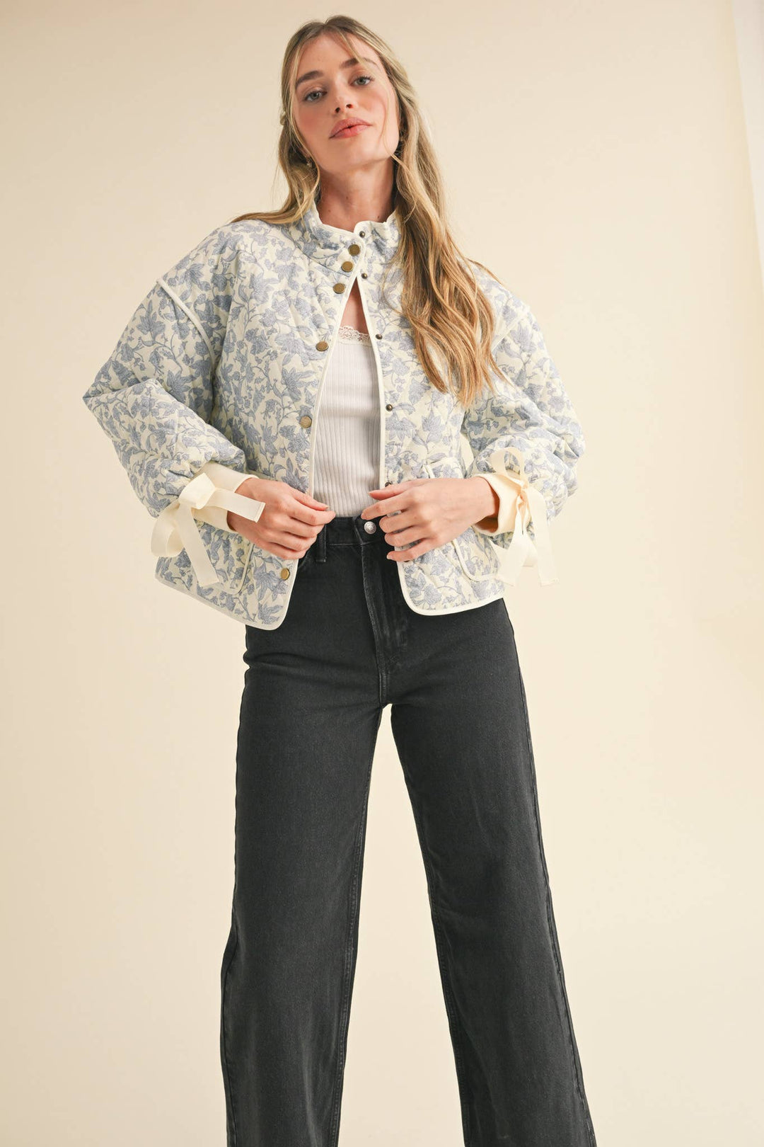FLORAL QUILTED JACKET
