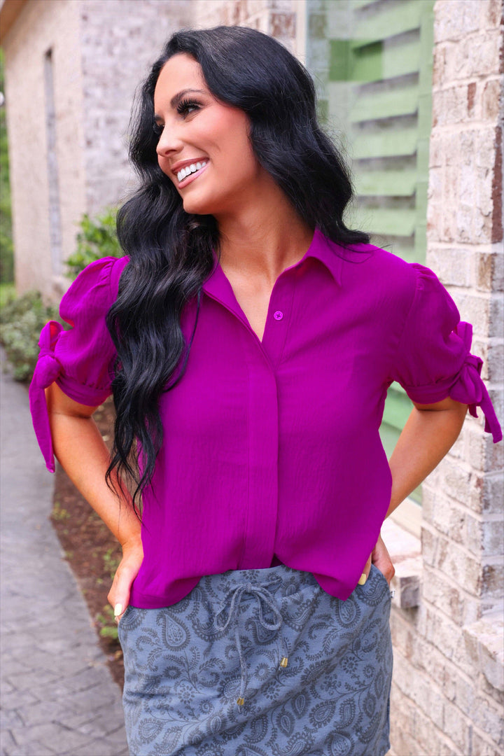 Lainey Tie Sleeve Top