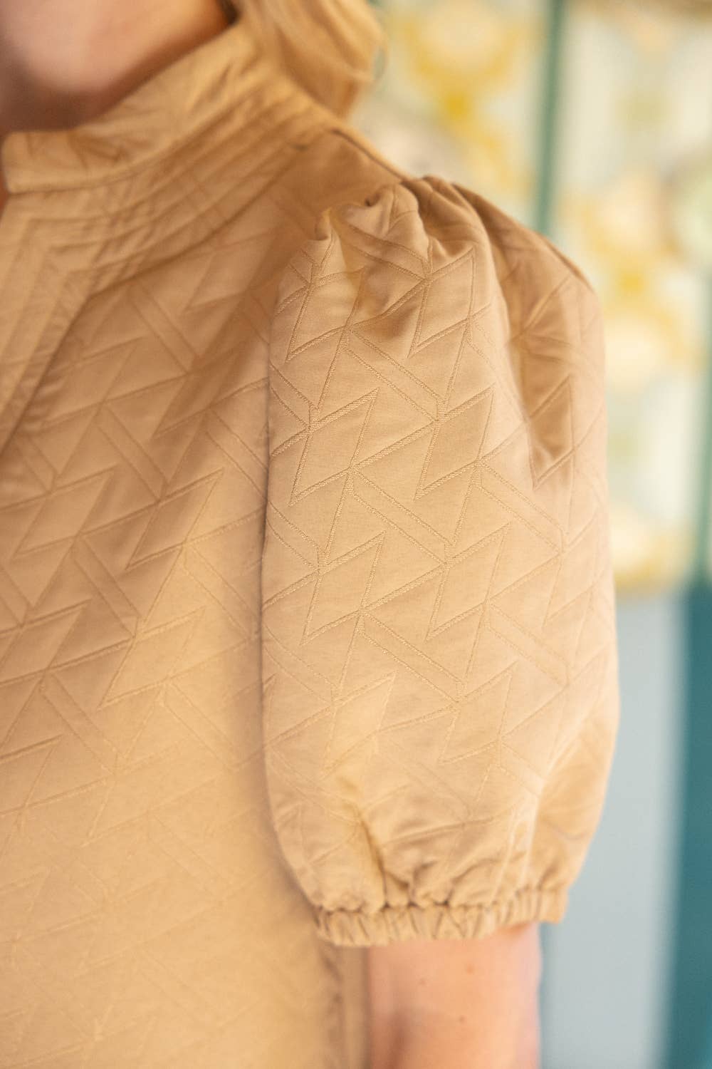 Geometric Quilted Dress