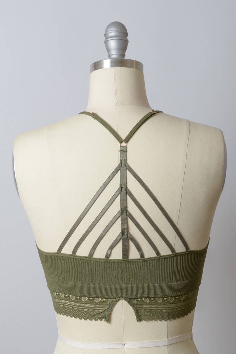 Crochet Lace Trim Bralette