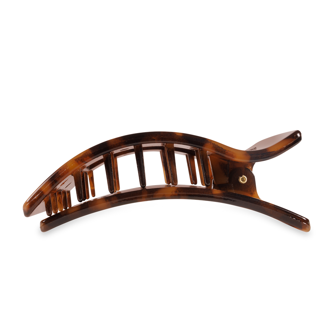 Flat Rectangle Hair Clip | Large | Tortoise