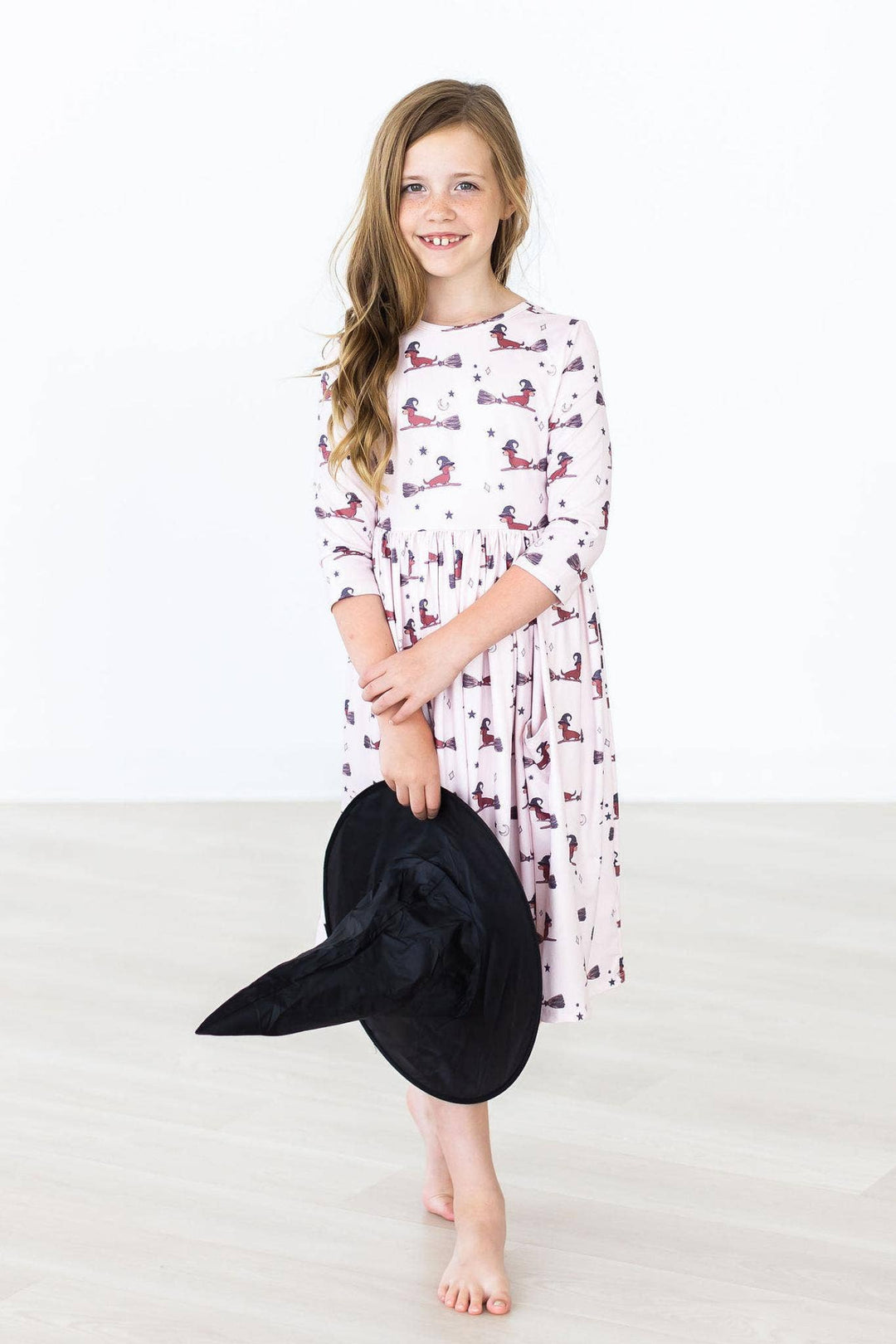 3/4 Sleeve Pocket Twirl Dress