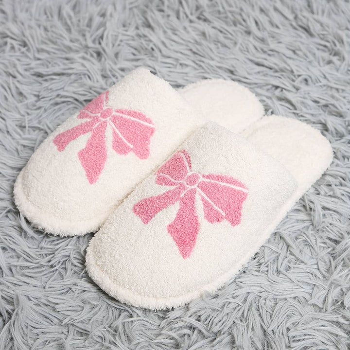 Ribbon Bow Slippers