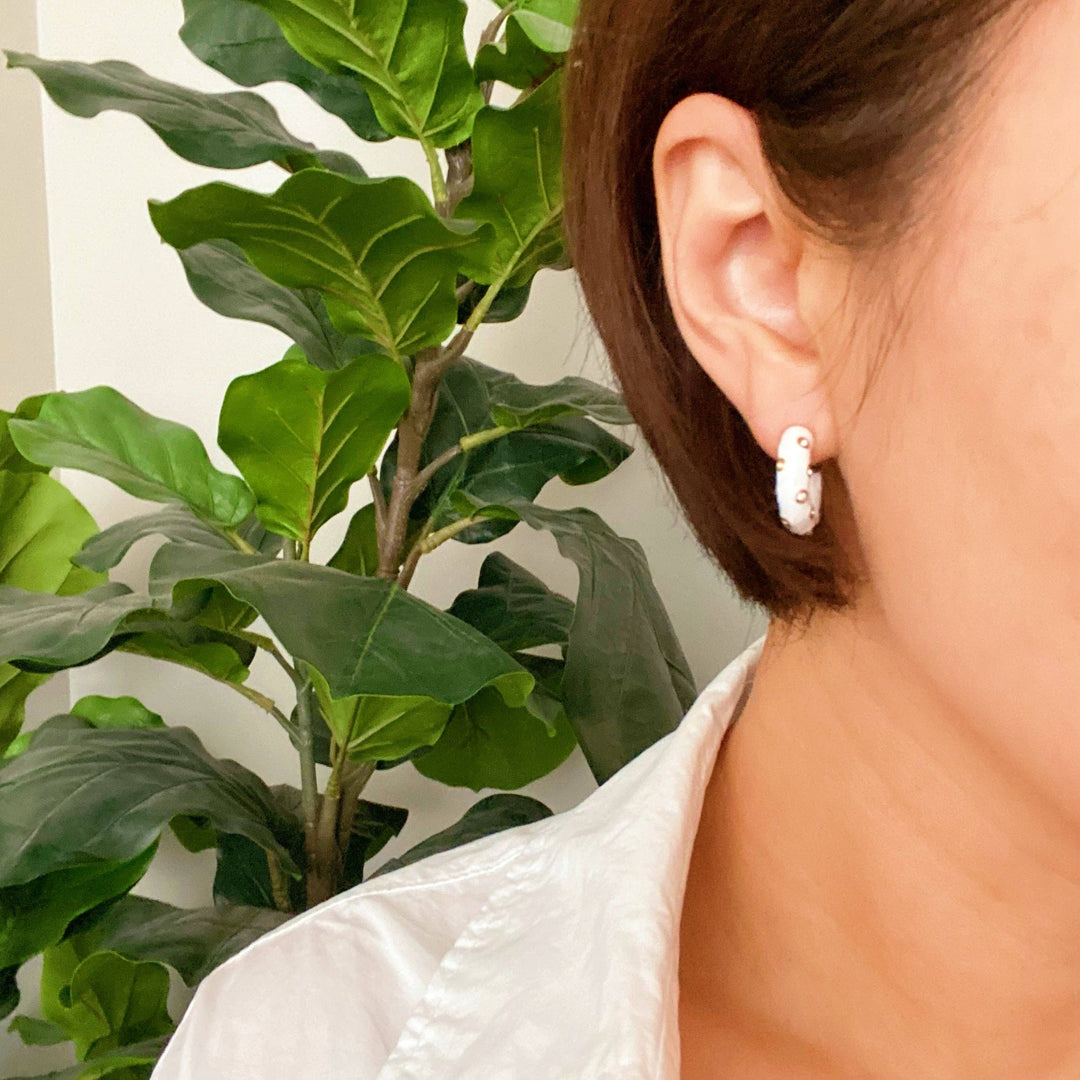 Jeweled Candy Hoop Earrings