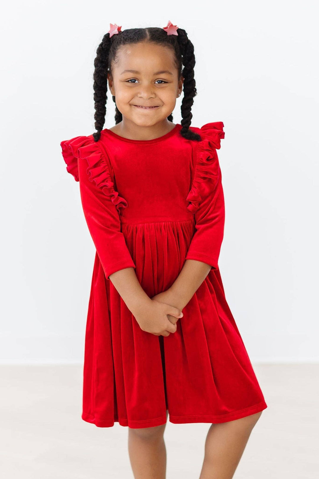 Red Velvet Twirl Dress