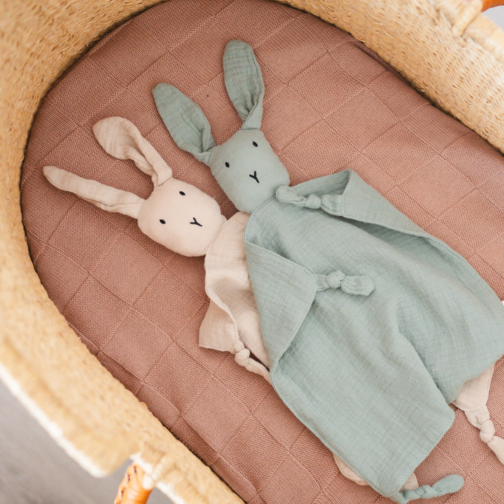 Bunny Lovey Blanket: Sand