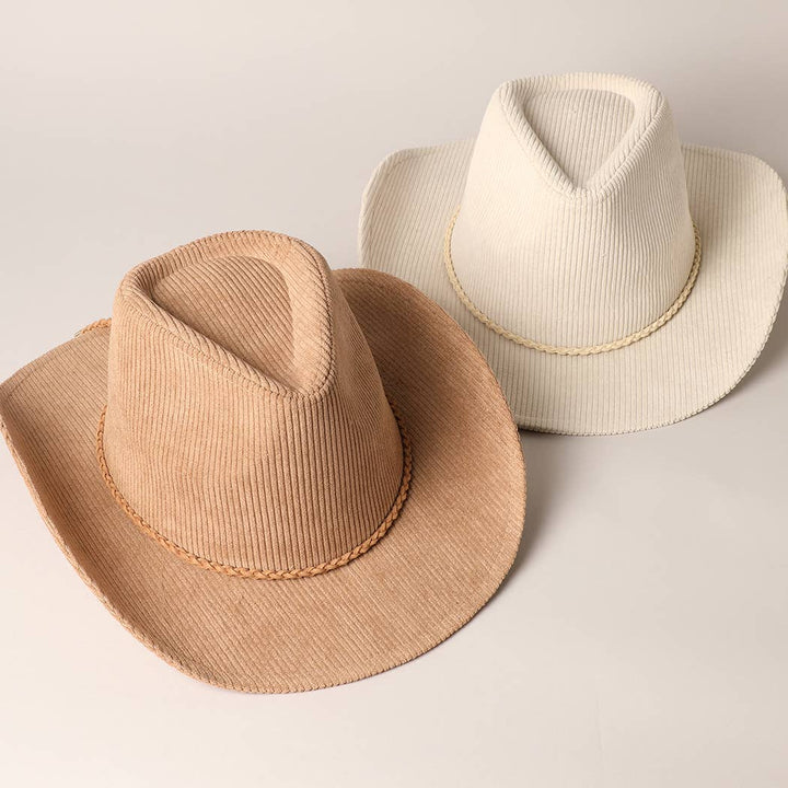 Western Corduroy Cowboy Hat