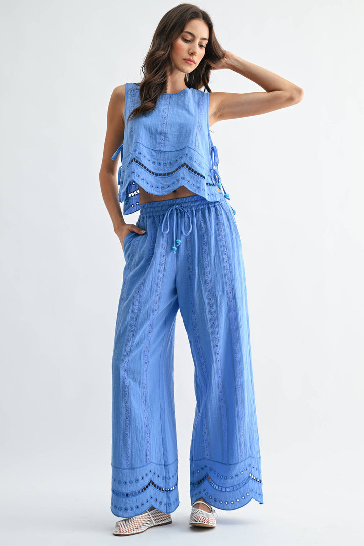 Embroidered Cotton Co-Ord Matching Set