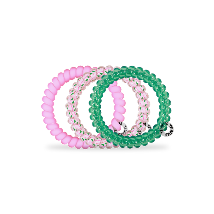 Spiral Hair Coils | Small | Merry Pinkmas Hair Ties
