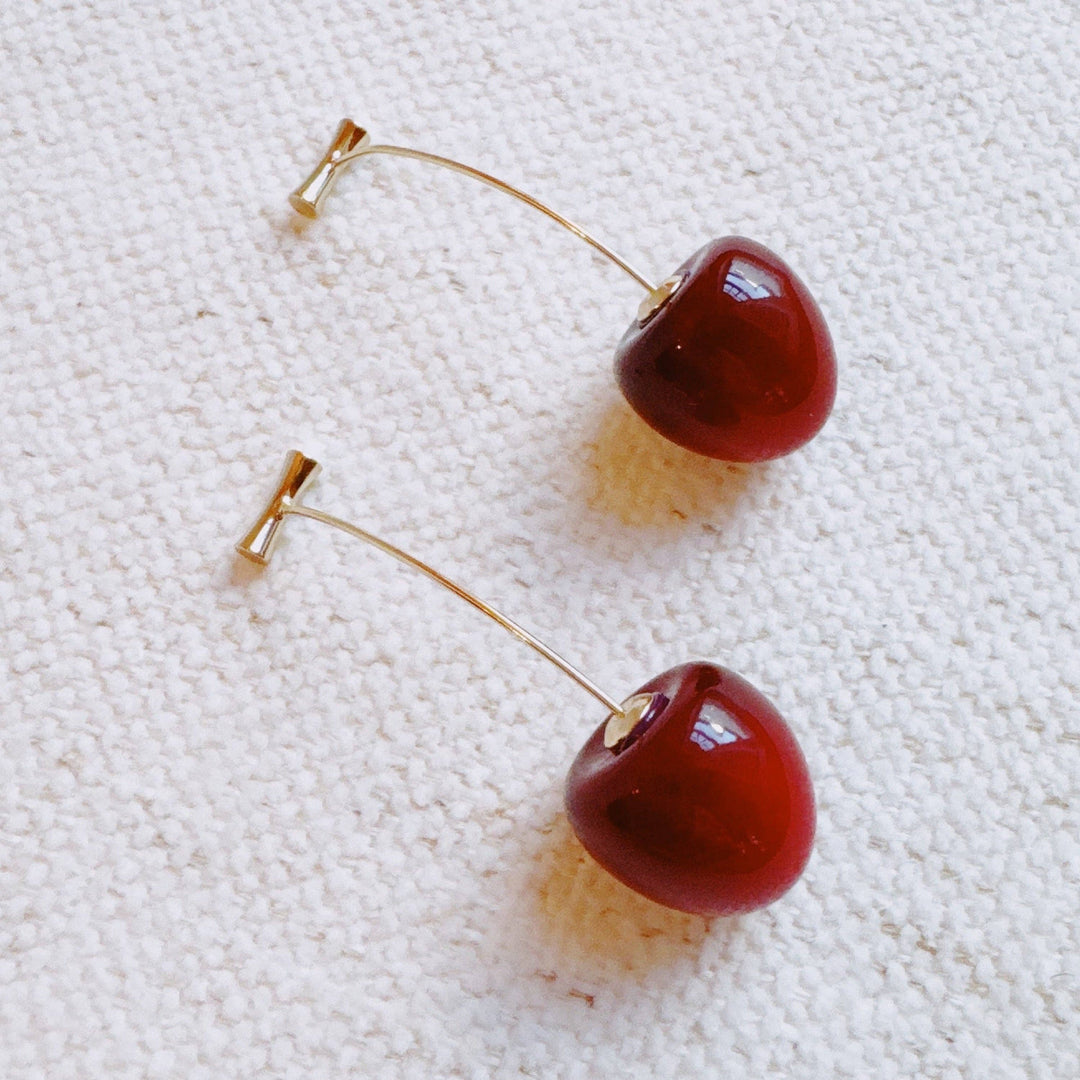 Cherry Drop Earrings