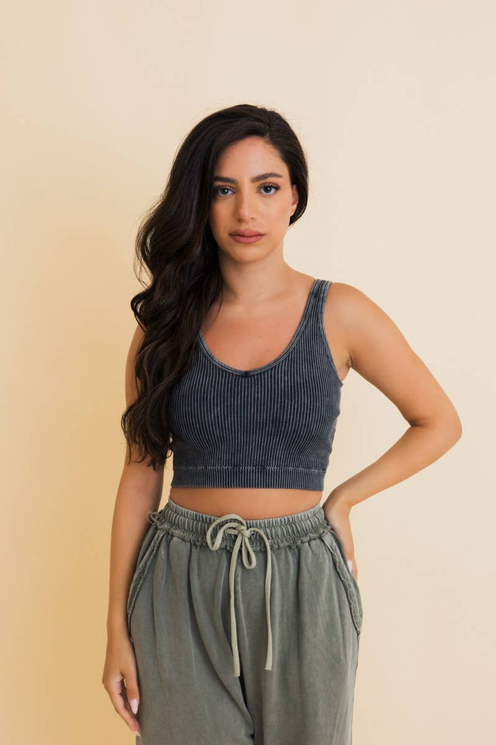Ribbed Padded Bralette