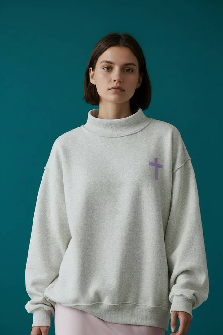 CROSS &JESUS SAVES' Reversible Sweatshirt