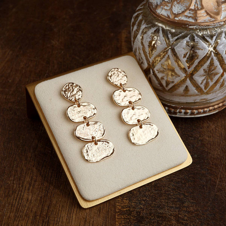 Elliptic Trio Drop Earrings