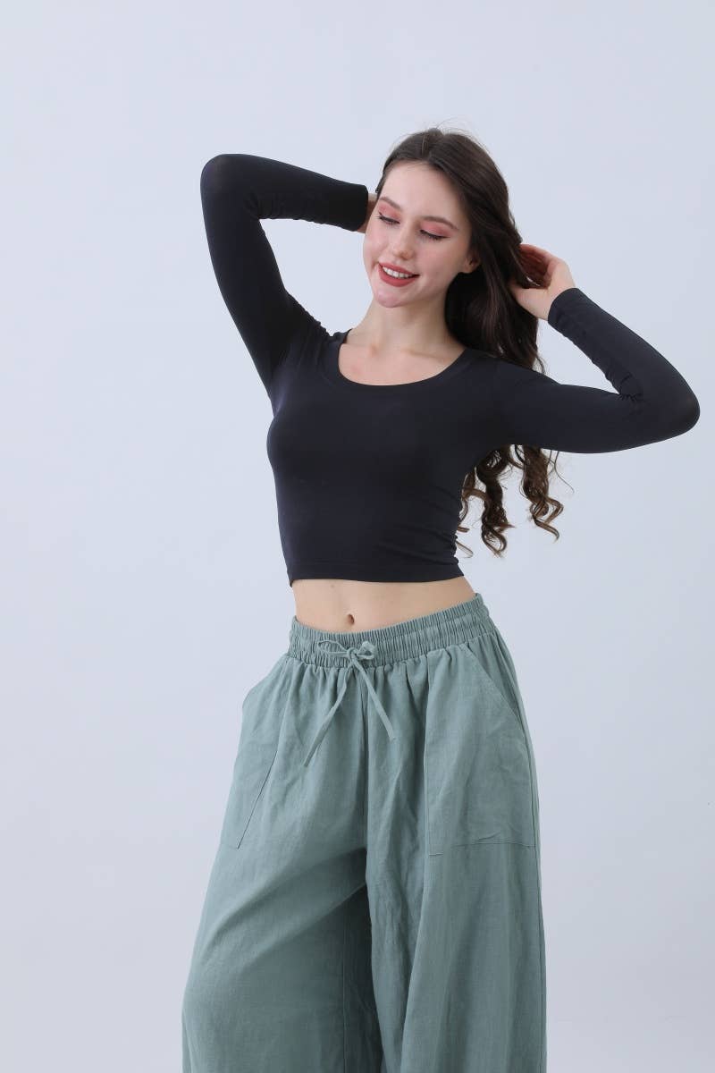 Long Sleeve Crop Top