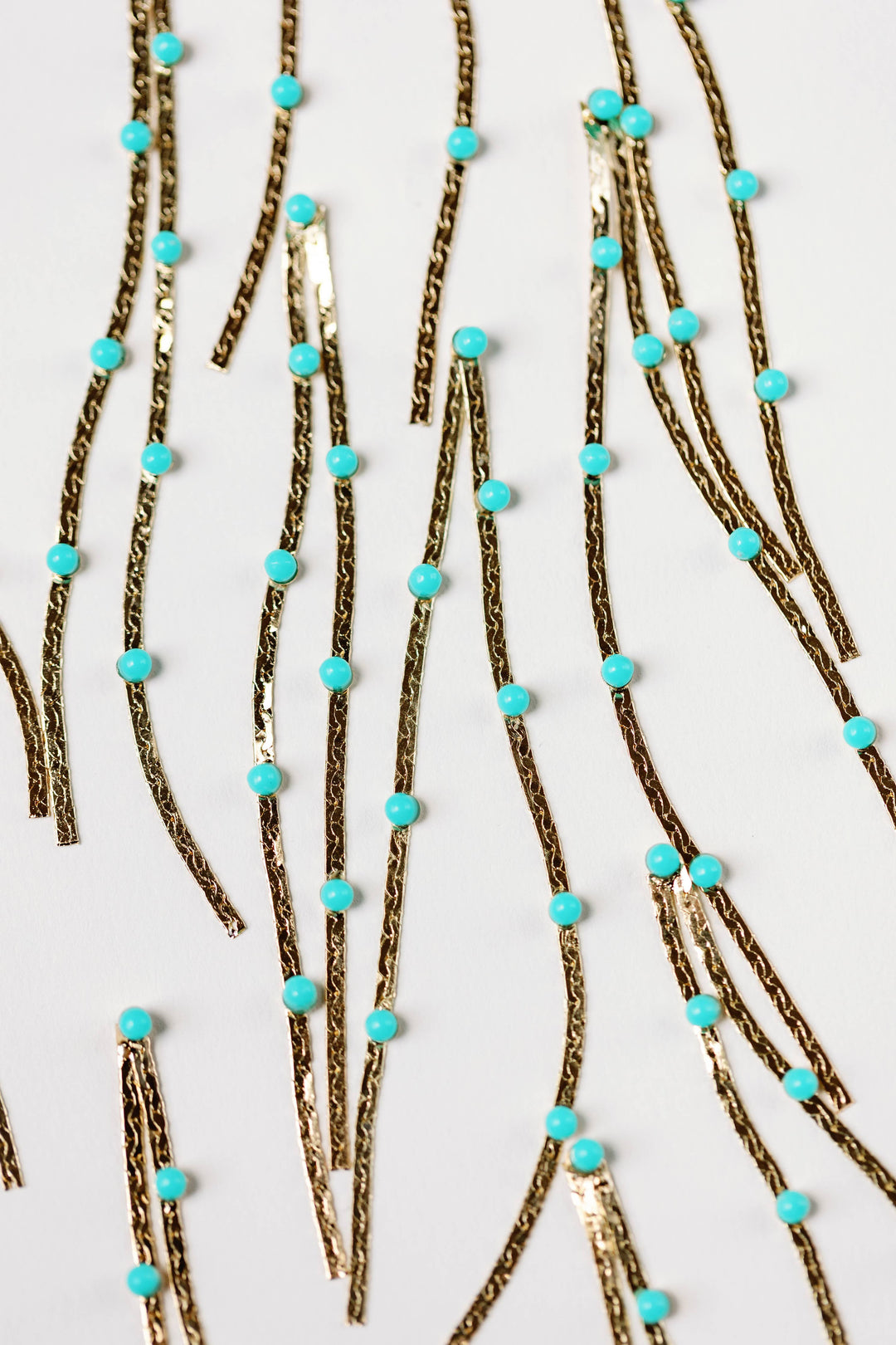 Turquoise Dotted Earrings