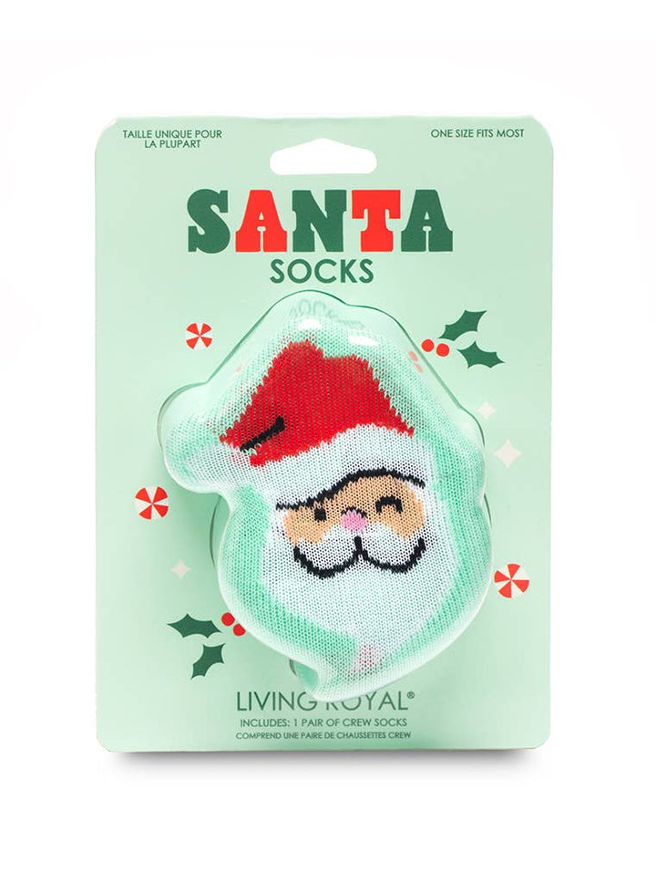 3D Packaged Santa Socks