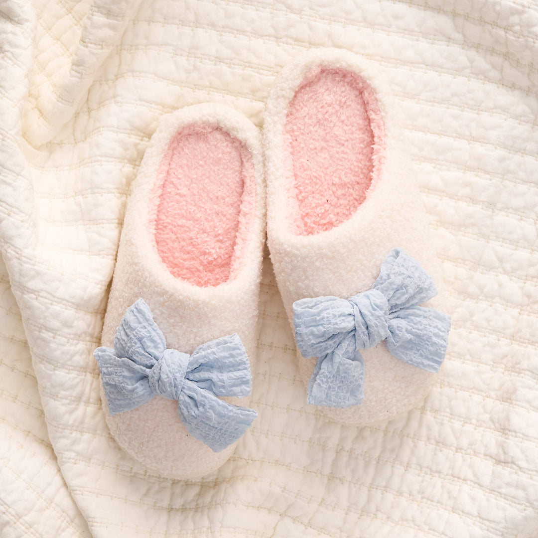 Fuzzy Slippers-Betty Bow