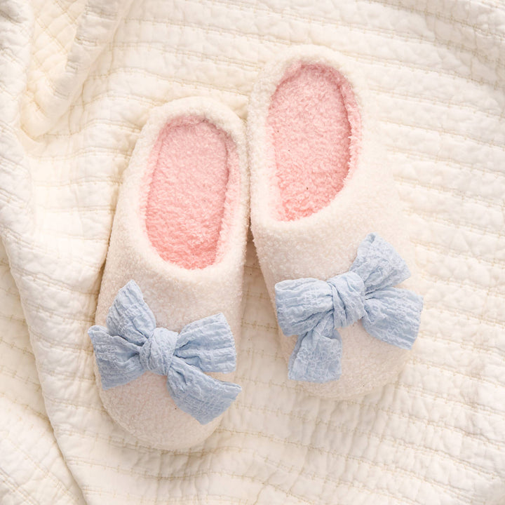 Fuzzy Slippers-Betty Bow