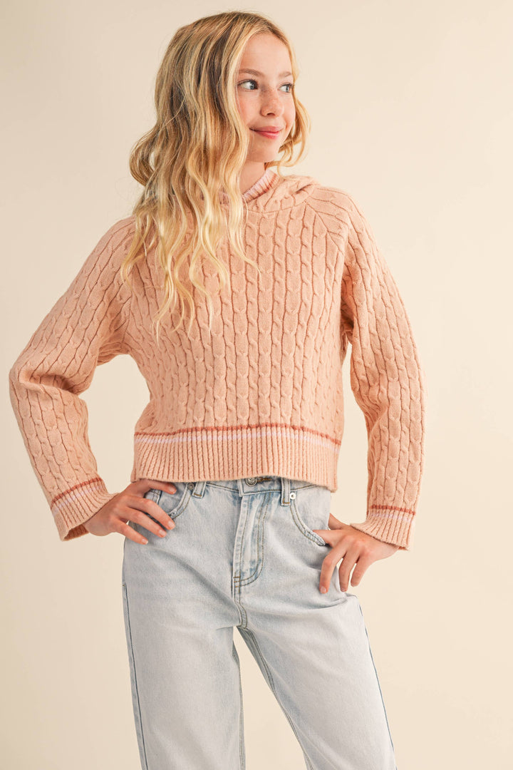GIRLS HOODED SWEATER