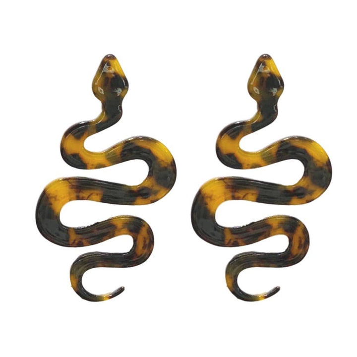 Tortoise Snake Earrings