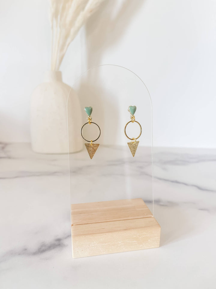 The Emalyn studs  {sage}