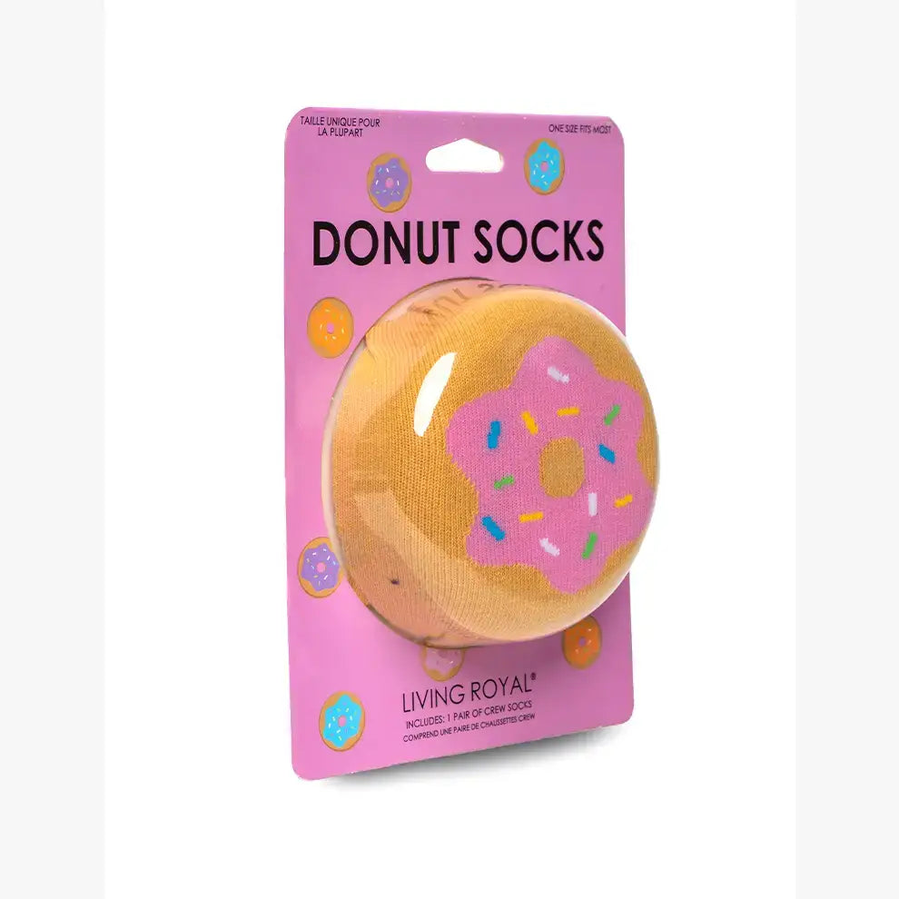 3D Packaged Donut Socks