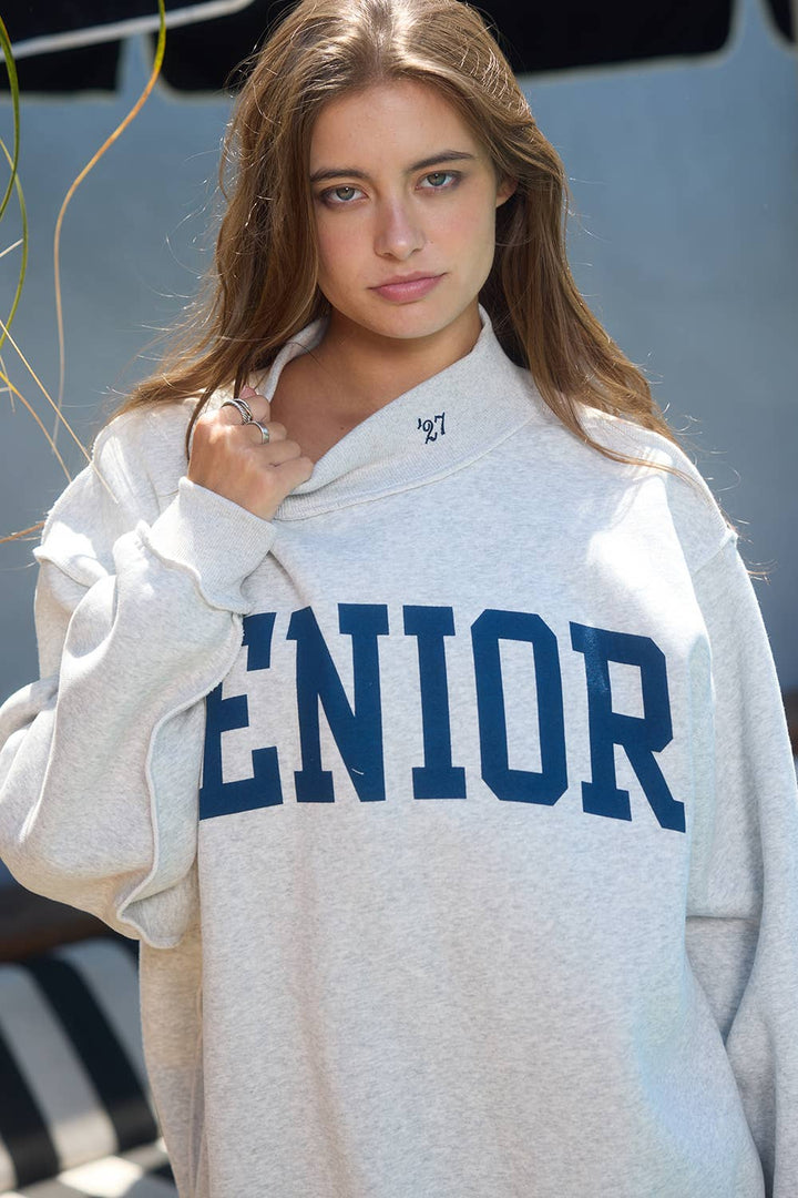 SENIOR' Reversible Mock-Neck Sweatshirt