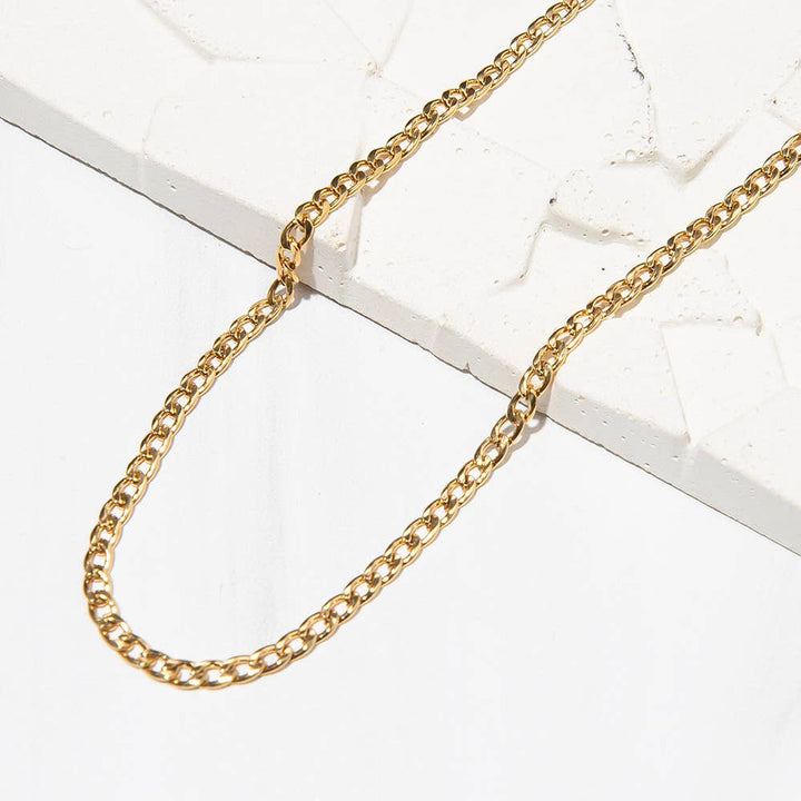 Charm Bar Collection Curb Necklace