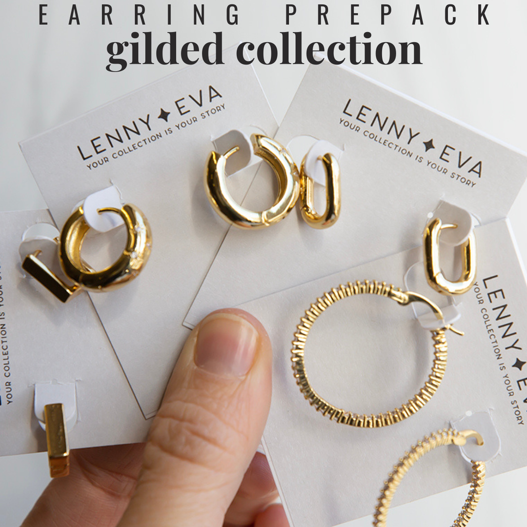 Gold and Cz Channel Hoops