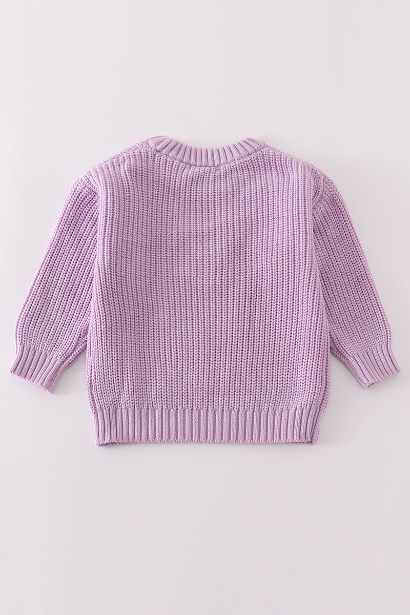 Purple Ghost Sweater